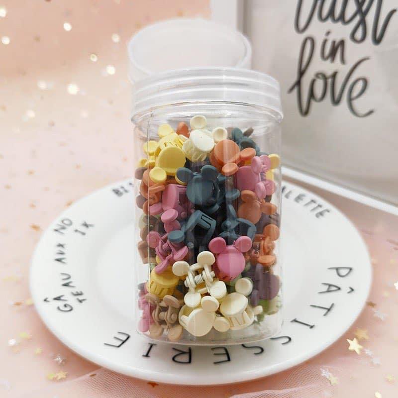 50 Pcs Kids Colorful Hair Clip Set – Korean Sweet Hair Accessories for Girls (Multicolor)