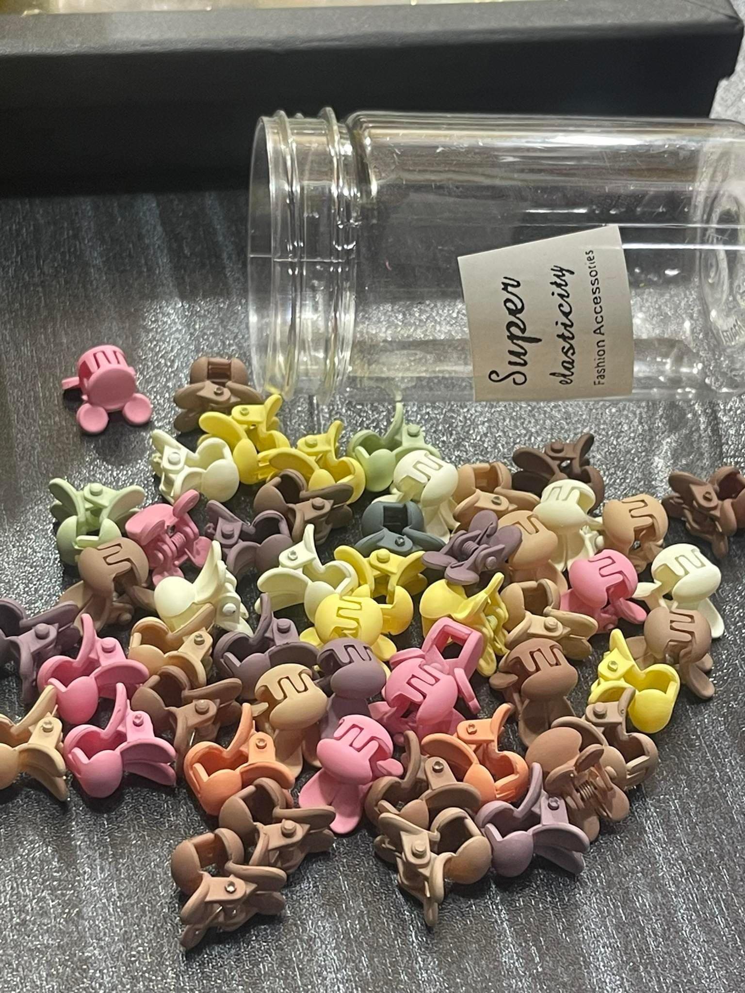 50 Pcs Kids Colorful Hair Clip Set – Korean Sweet Hair Accessories for Girls (Multicolor)