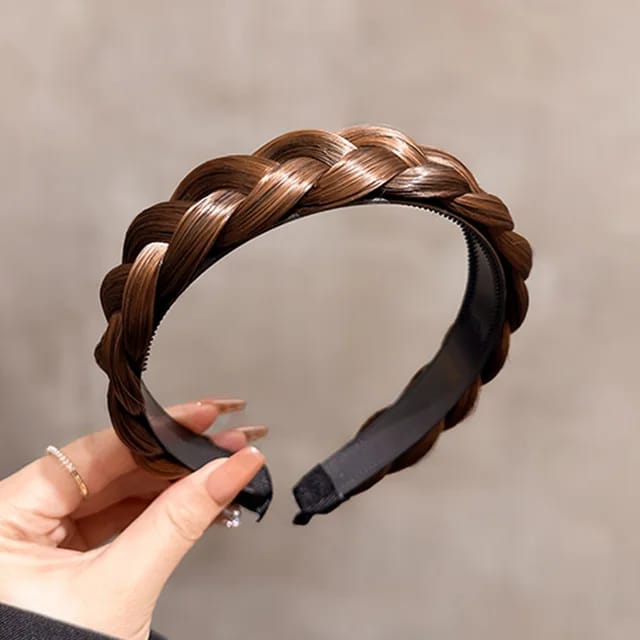 Stylish Black & Brown Hair Style Band for Women – Comfortable & Trendy Hair Accessory