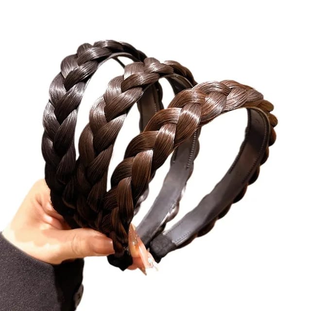 Stylish Black & Brown Hair Style Band for Women – Comfortable & Trendy Hair Accessory