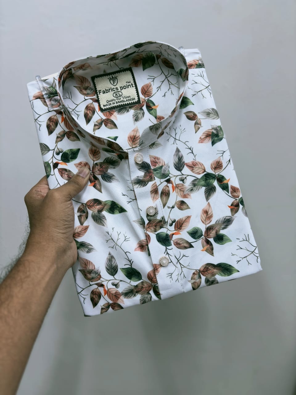 Men’s Digital Print Panjabi – Stylish China Stitch Cotton Kurta | M L XL Size Available | Festival Wear BD