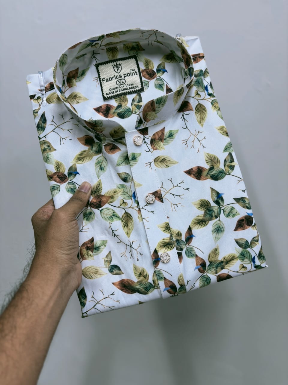 Men’s Digital Print Panjabi – Stylish China Stitch Cotton Kurta | M L XL Size Available | Festival Wear BD