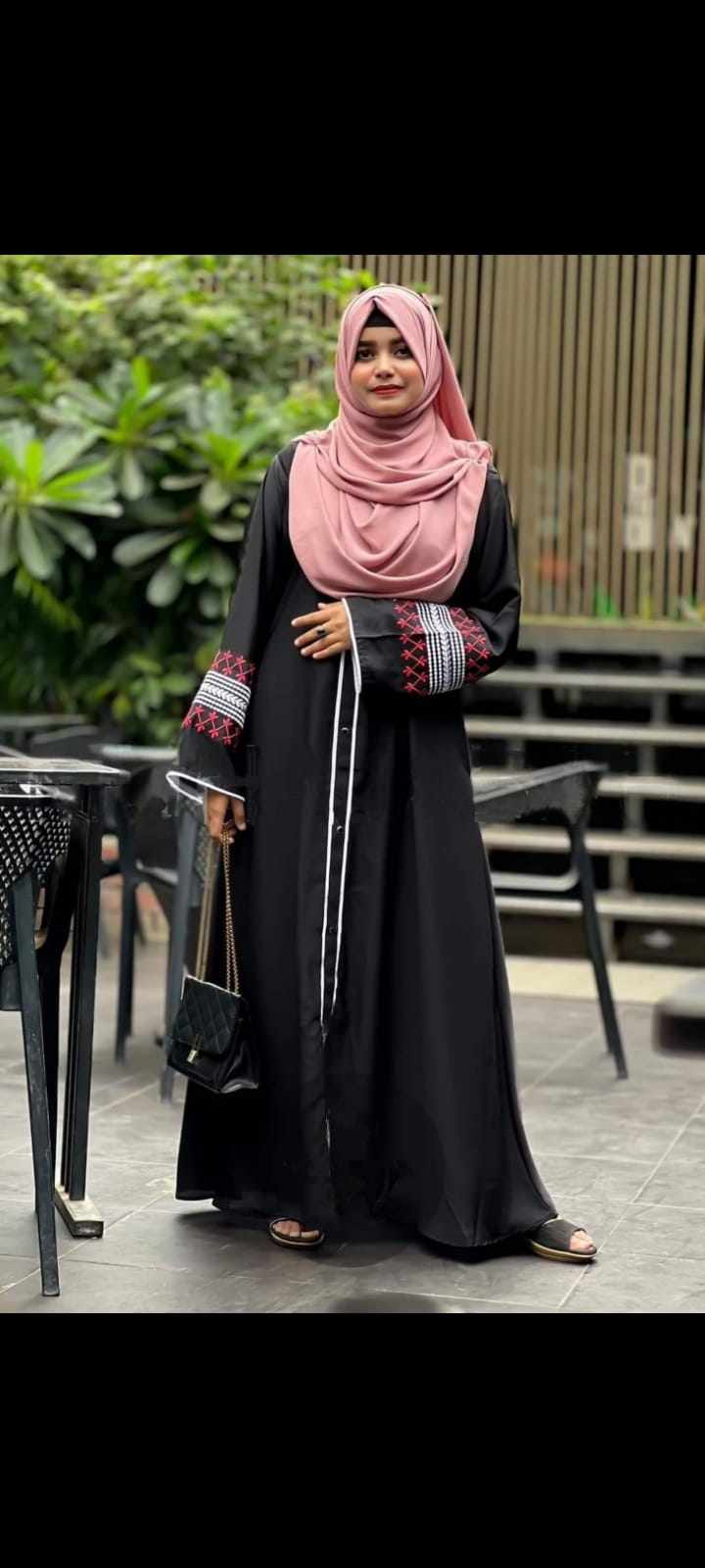 Original Dubai Cherry Borka online in Bangladesh. Only Borka without hijab. Premium fabric