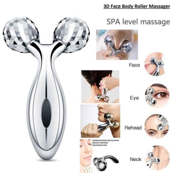 Platinum 3D Roller Massager | Full Body Face Lifting & Skin Tightening Tool – 360° Kneading Technology