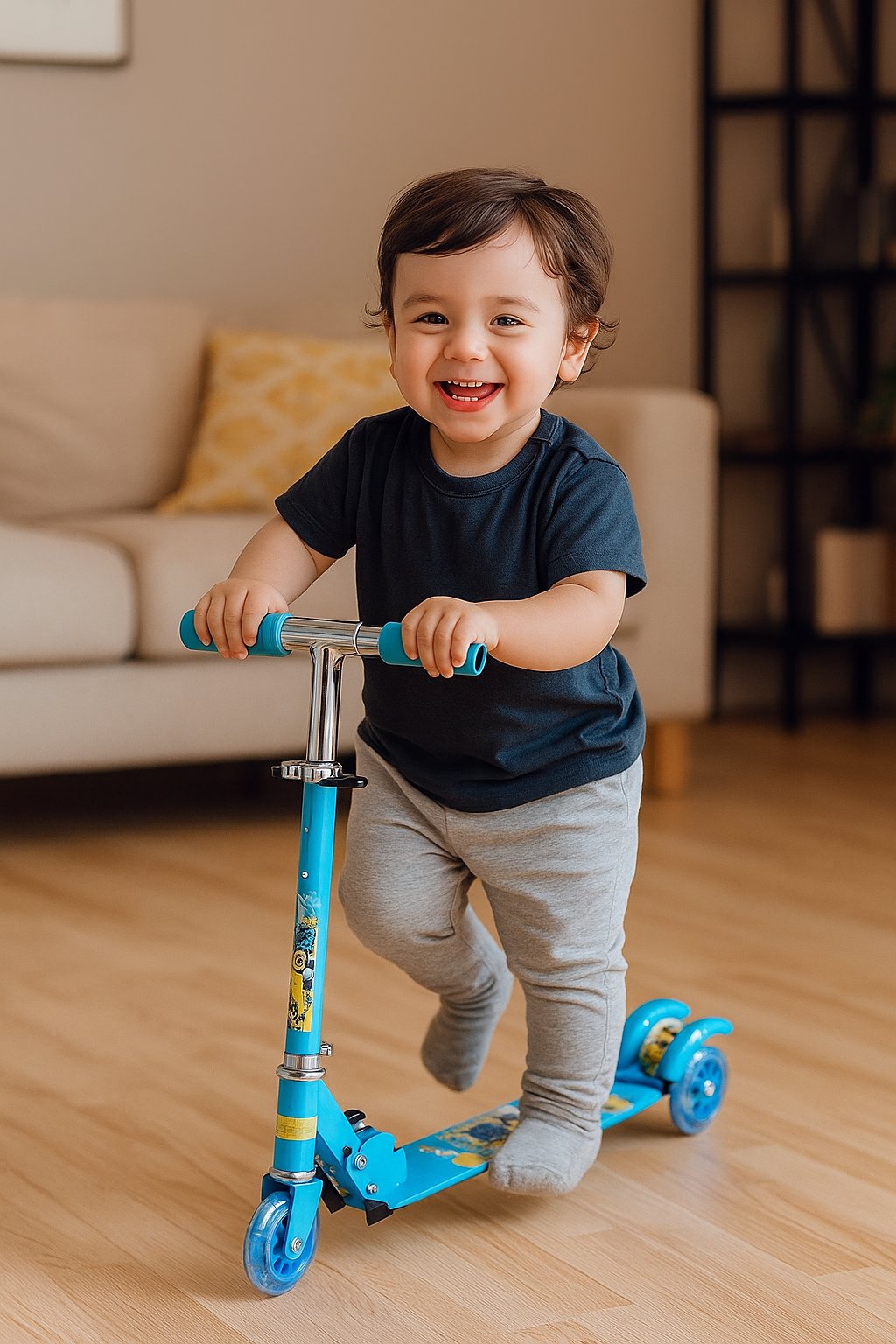 Baby Scooter for Kids | ছোটদের স্কুটার ৩০ কেজি লোড | Adjustable Handle & Light Up Wheels | 2-8 Years
