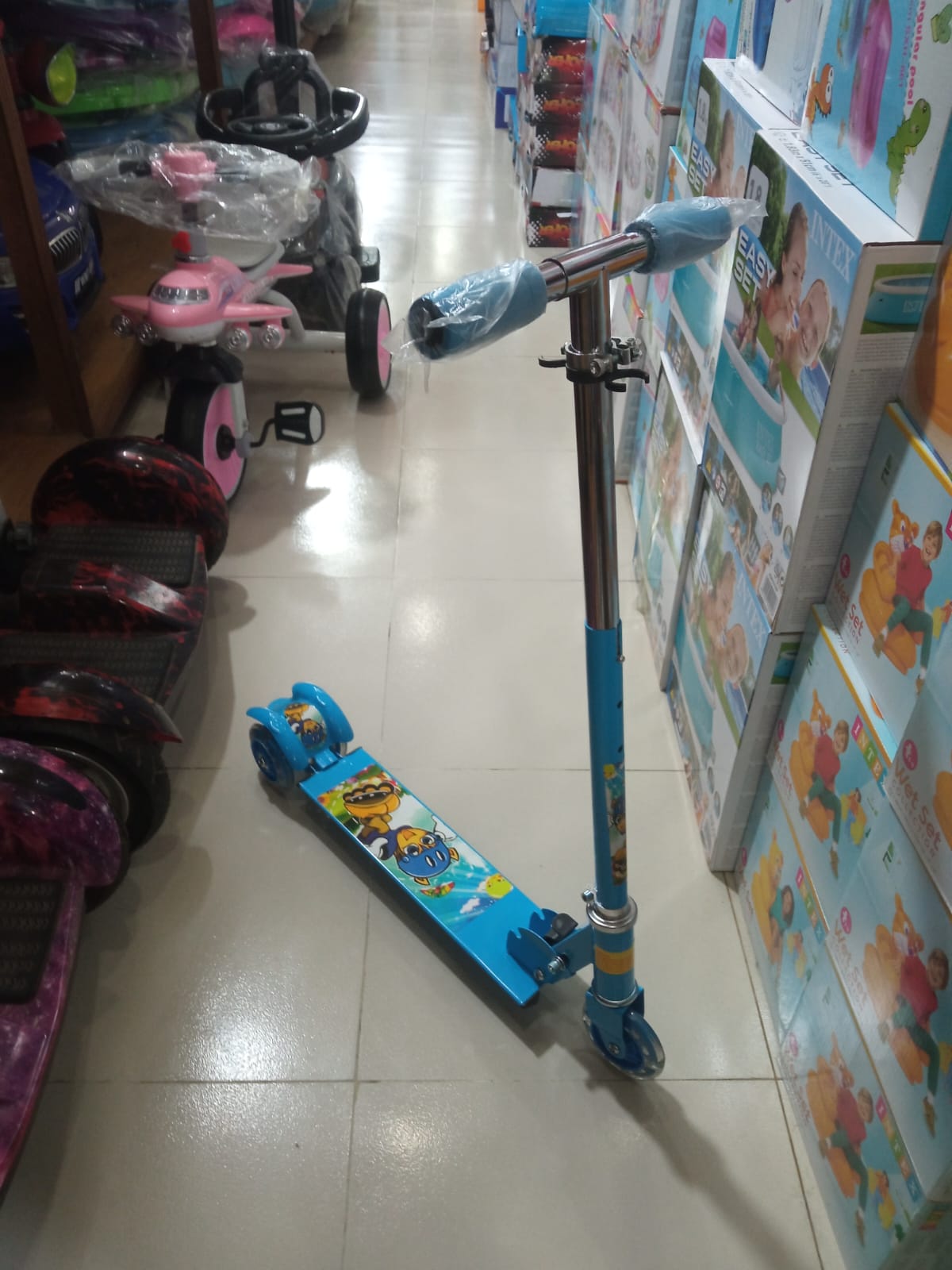 Baby Scooter for Kids | ছোটদের স্কুটার ৩০ কেজি লোড | Adjustable Handle & Light Up Wheels | 2-8 Years