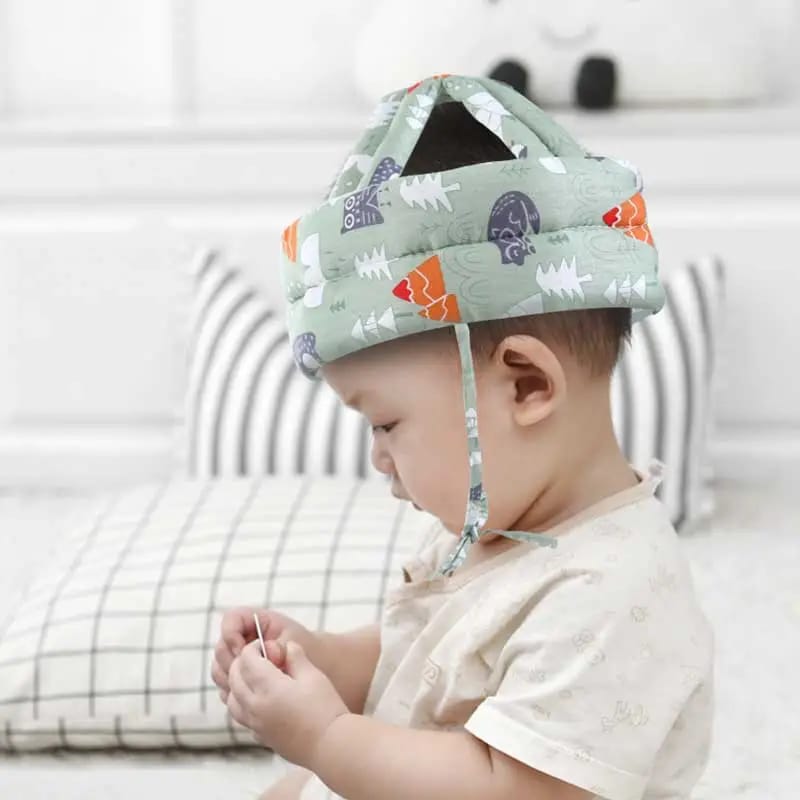 Baby Safety Helmet | বাচ্চাদের হেলমেট | Adjustable Toddler Head Protection for Walking & Crawling | Crash Cap Anti-Fall Pad (Washable)