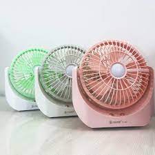 JY Super lithium rechargeable fan mini table fan with LED light JY 1881