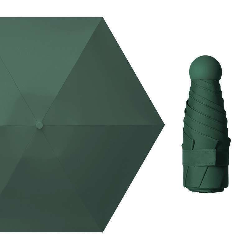 Mini Capsule Umbrella – 3 Fold Lightweight Colorful ছাতা | Foldable Parachute Umbrella with Cover for Travel & Daily Use